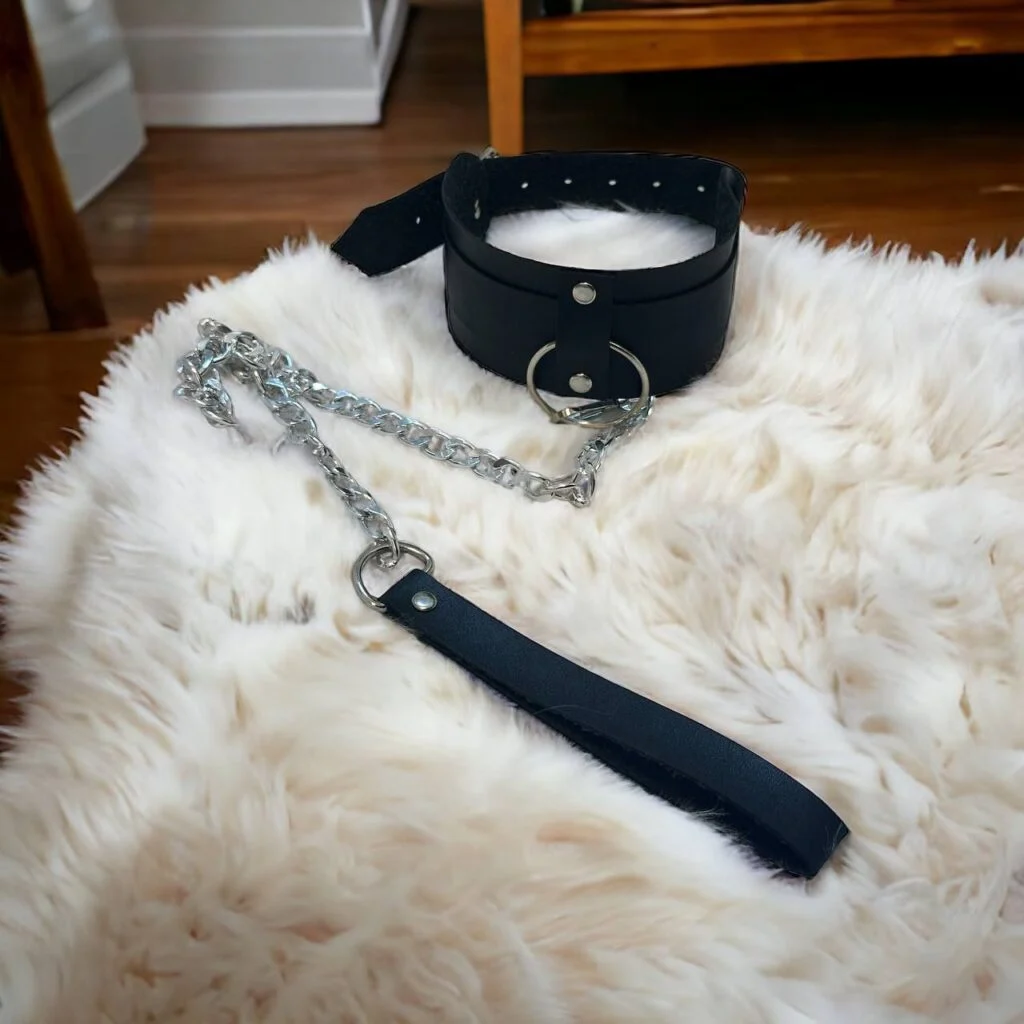 قلاده چرم پهن